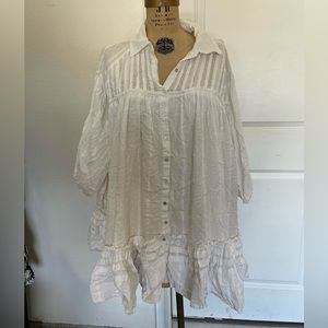 Swiss dot babydoll dress